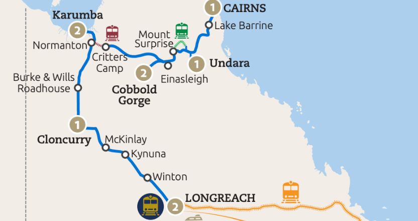 Map - Journey of the Gulf Savannah