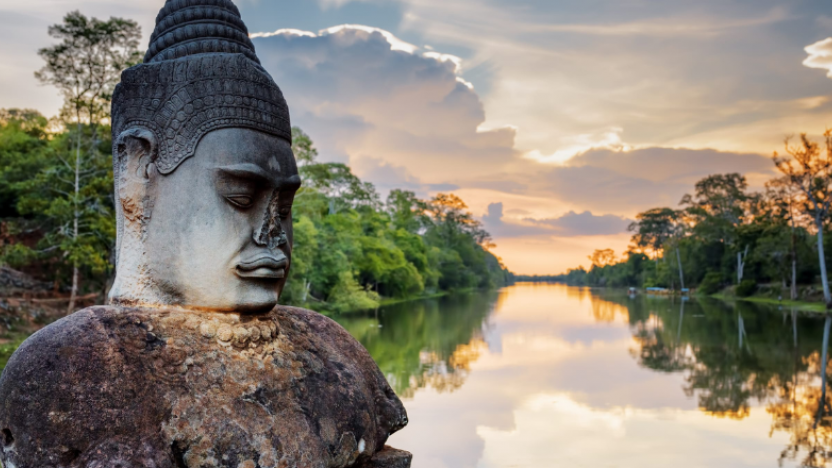 Stone Asura, Siem Reap, Cambodia